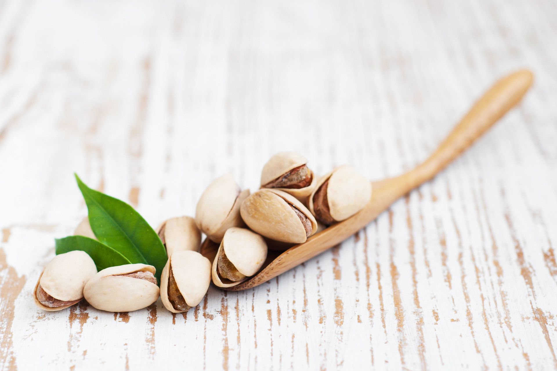 pistacchi freschi  su tavolo di legno del Ristorante La Tacchinella di Canzano a Teramo in Abruzzo